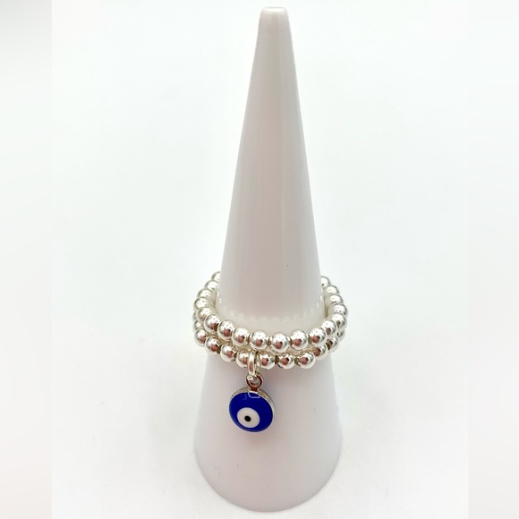 Evil Eye Stacking Rings - Picture 4 of 5
